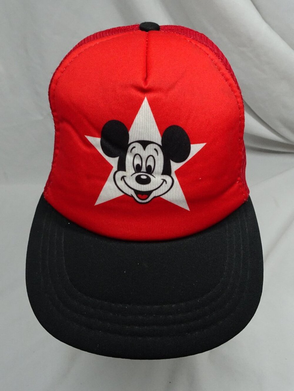 Vintage 80s 90s Walt Disney Productions Mickey Mouse Child Size Trucker Hat Cap